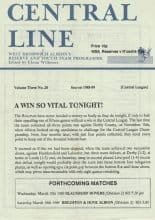 West Bromwich Albion Reserves v Newcastle United Reserves 13-Mar-1989