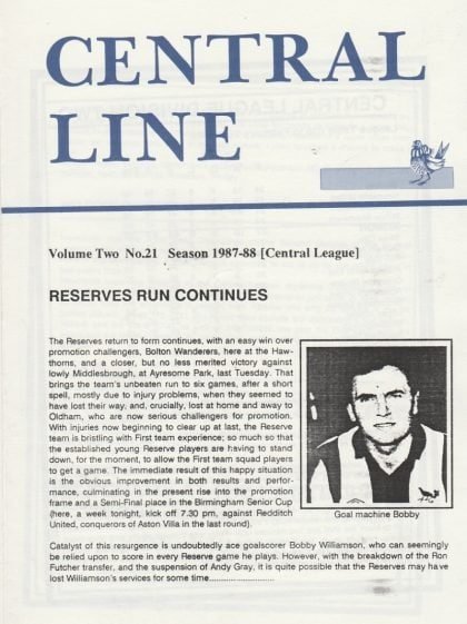West Bromwich Albion Reserves v Newcastle United Reserves 29-Feb-1988