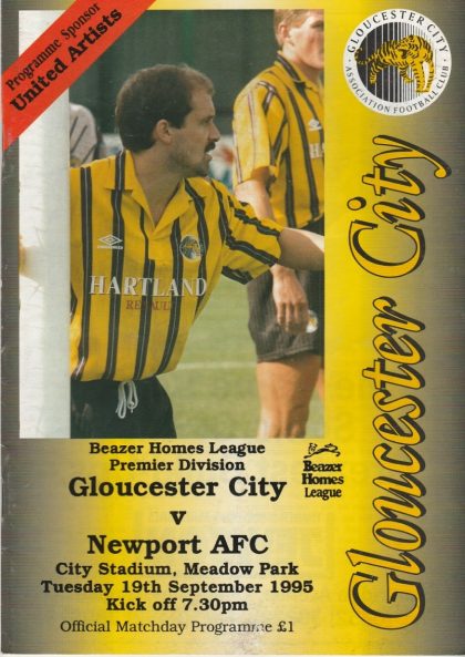Gloucester City v Newport AFC 19-Sep-1995