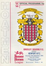 Gresley Rovers v Newport AFC  30-Sep-1995