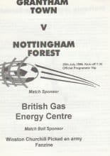 Grantham Town v Nottingham Forest  25-July-1996
