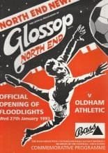 Glossop North End v Oldham Athletic   27-Jan-1993