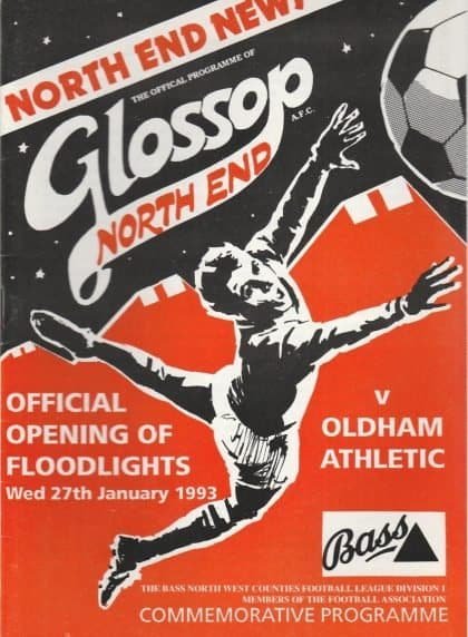 Glossop North End v Oldham Athletic   27-Jan-1993