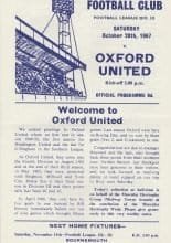 Gillingham v Oxford United 28-Oct-1967