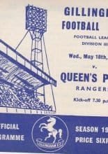Gillingham v Queens Park Rangers 18-May-1966