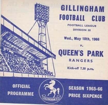 Gillingham v Queens Park Rangers 18-May-1966
