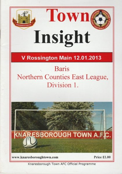 Knaresborough Town v Rossington Main  12-Jan-2013