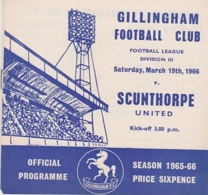 Gillingham v Scunthorpe United 19-Mar-1966