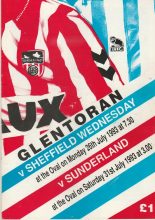Glentoran v Sheffield Wednesday 26-Jul-1993
