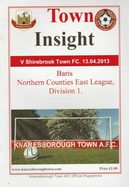 Knaresborough Town v Shirebrook Town  13-Apr-2013