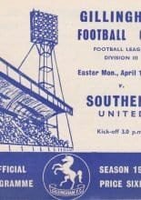 Gillingham v Southend United 11-Apr-1966