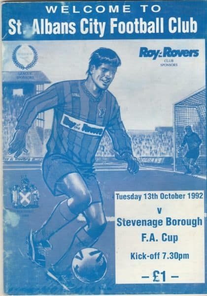 St Albans City v Stevenage Borough 13-Oct-1992