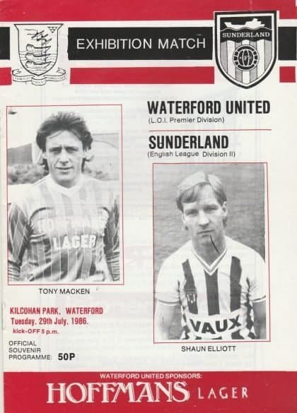 Waterford v Sunderland 29-Jul-1986