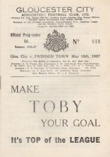 Gloucester City v Swindon Town  18-May-1967