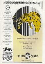 Gloucester City v Torquay United 10-Aug-1991