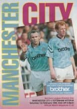 Manchester City v Tottenham Hotspur 01-Feb-1992
