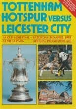 Tottenham Hotspur v Leicester City  03-Apr-1982