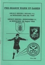 Gresley Rovers v Walsall  28-Jul-1999