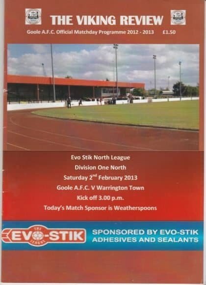 Goole v Warrington Town  02-Feb-2013