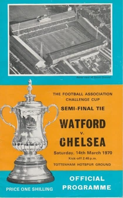 Watford v Chelsea 14-Mar-1970