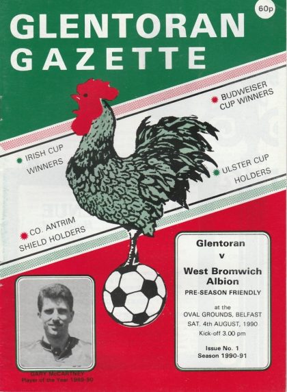 Glentoran v West Bromwich Albion  04-Aug-1990