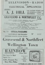 Gravesend & Northfleet v Wellington Town 16-Dec-1961