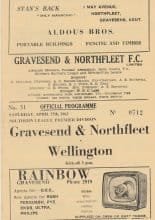 Gravesend & Northfleet v Wellington Town 27-Apr-1963