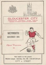 Gloucester City v Weymouth  26-Nov-1956