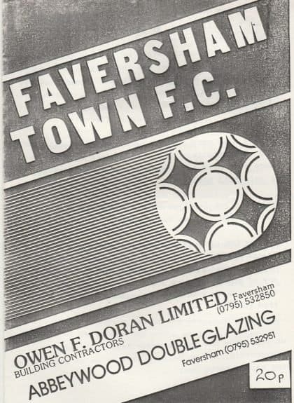 Faversham Town v West Ham United  25-Jul-1987