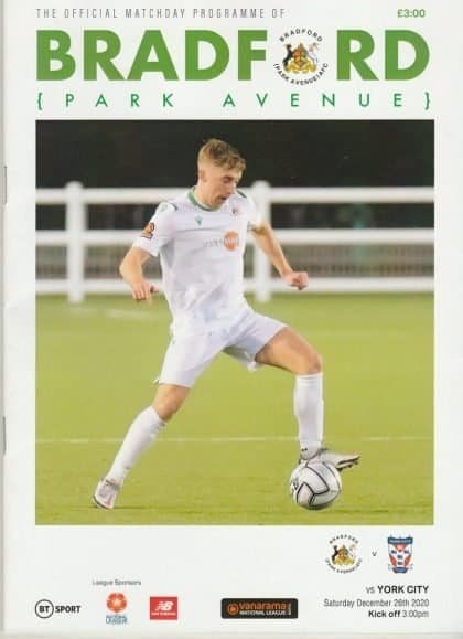 Bradford Park Avenue  v York City 26-Dec-2020