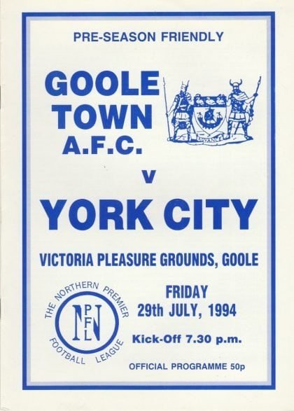 Goole Town v York City  27-Jul-1994