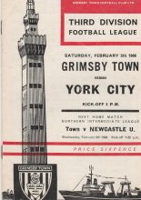 Grimsby Town v York City 05-Feb-1966