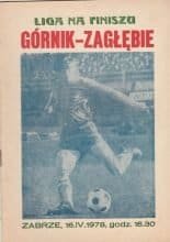 Gornik Zabrze v Zagłębie Lubin  16-Apr-1978