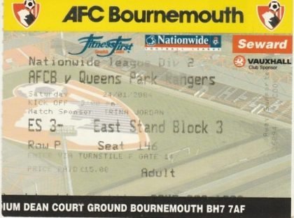 AFC Bournemouth v Queens Park Rangers 24-Jan-2004