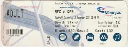 Reading v Queens Park Rangers 18-Dec-2004