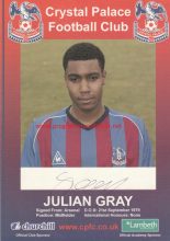Julian Gray signed photocard