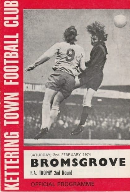 Kettering Town v Bromsgrove Rovers  02-Feb-1974