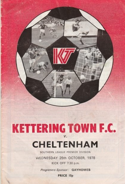 Kettering Town v Cheltenham Town  25-Oct-1978