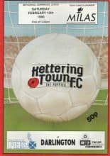 Kettering Town v Darlington 10-Feb-1990