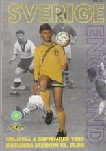 Sweden v England 06-Sep-1989