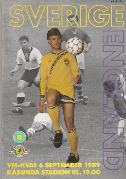 Sweden v England 06-Sep-1989