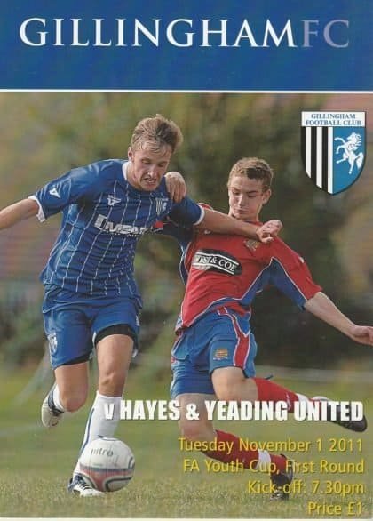 Gillingham v Hayes & Yeading United  01-Nov-2011