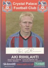 Aki Riihilahti signed photocard