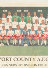Stockport County 1990-91 team photograph