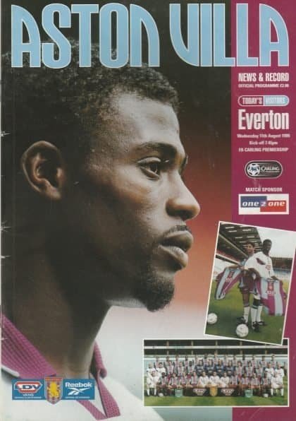 Aston Villa v Everton 11-Aug-1999