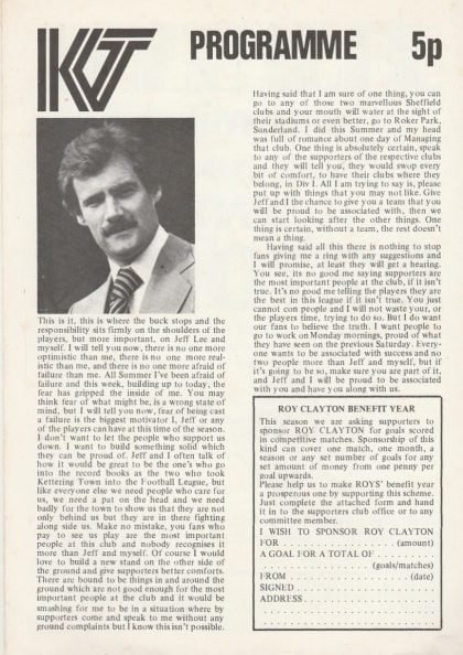 Kettering Town v Kings Lynn 1976-77