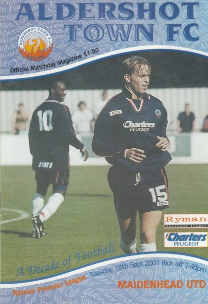 Aldershot Town v Maidenhead United   18-Sep-2001
