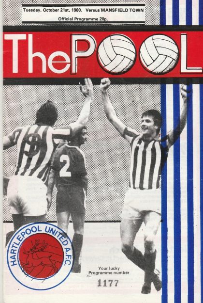Hartlepool United v Mansfield Town   21-Oct-1980