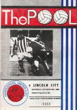 Hartlepool United v Lincoln City   18-Oct-1980