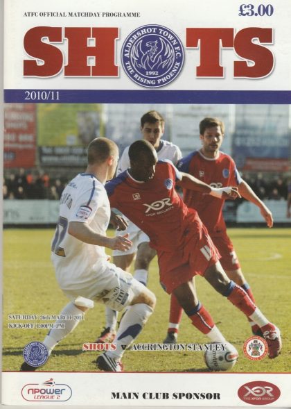 Aldershot Town v Accrington Stanley 26-Mar-2011